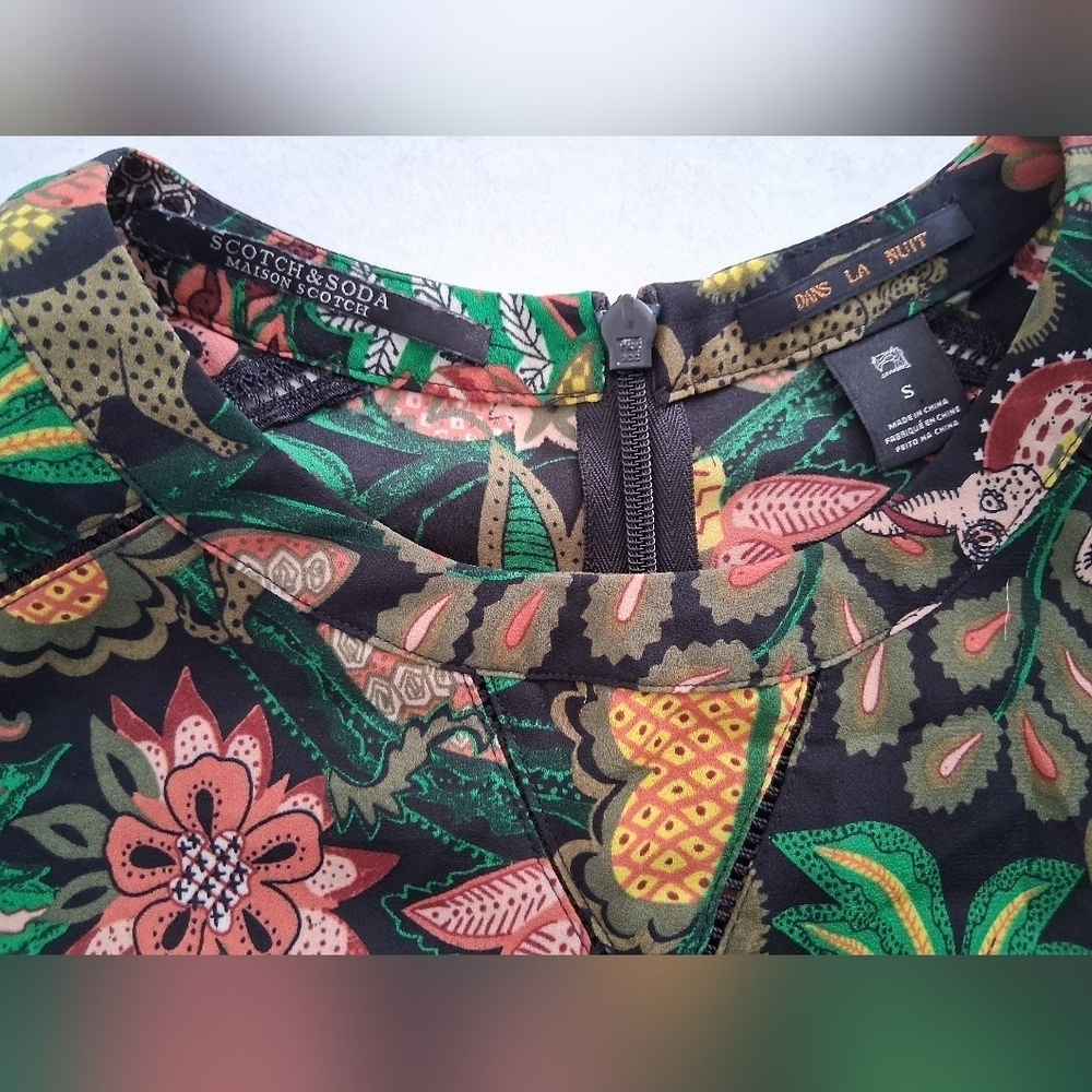 Scotch & Soda (Dans La Nuit)/ Colorful Jungle Print Blouse/ Size US S - Picture 12 of 17